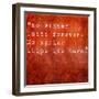 Inspirational Quote By Hal Borland On Earthy Red Background-nagib-Framed Art Print