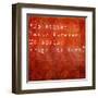 Inspirational Quote By Hal Borland On Earthy Red Background-nagib-Framed Art Print
