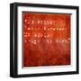 Inspirational Quote By Hal Borland On Earthy Red Background-nagib-Framed Art Print