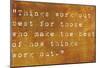 Inspirational Quote By John Wooden On Earthy Brown Background-nagib-Mounted Poster