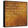 Inspirational Quote By John Wooden On Earthy Brown Background-nagib-Framed Stretched Canvas