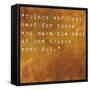 Inspirational Quote By John Wooden On Earthy Brown Background-nagib-Framed Stretched Canvas