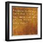 Inspirational Quote By John Wooden On Earthy Brown Background-nagib-Framed Art Print