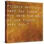 Inspirational Quote By John Wooden On Earthy Brown Background-nagib-Stretched Canvas