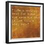 Inspirational Quote By John Wooden On Earthy Brown Background-nagib-Framed Art Print