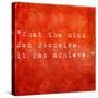 Inspirational Quote By Napoleon Hill On Earthy Red Background-nagib-Stretched Canvas