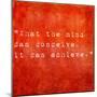 Inspirational Quote By Napoleon Hill On Earthy Red Background-nagib-Mounted Premium Giclee Print