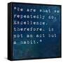 Inspirational Quote By On Earthy Background-nagib-Framed Stretched Canvas