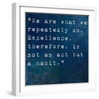 Inspirational Quote By On Earthy Background-nagib-Framed Art Print