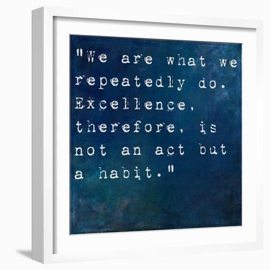 Inspirational Quote By On Earthy Background-nagib-Framed Art Print