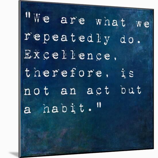 Inspirational Quote By On Earthy Background-nagib-Mounted Art Print