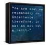 Inspirational Quote By On Earthy Background-nagib-Framed Stretched Canvas