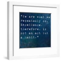 Inspirational Quote By On Earthy Background-nagib-Framed Art Print
