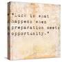 Inspirational Quote By Seneca On Earthy Background-nagib-Stretched Canvas