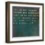 Inspirational Quote By Seneca On Earthy Background-nagib-Framed Art Print