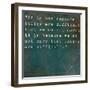 Inspirational Quote By Seneca On Earthy Background-nagib-Framed Art Print