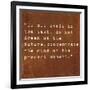 Inspirational Quote By Siddhartha Gautama (The Buddha) On Earthy Background-nagib-Framed Art Print