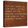 Inspirational Quote By Siddhartha Gautama (The Buddha) On Earthy Background-nagib-Stretched Canvas