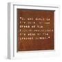 Inspirational Quote By Siddhartha Gautama (The Buddha) On Earthy Background-nagib-Framed Art Print