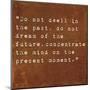 Inspirational Quote By Siddhartha Gautama (The Buddha) On Earthy Background-nagib-Mounted Art Print