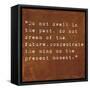 Inspirational Quote By Siddhartha Gautama (The Buddha) On Earthy Background-nagib-Framed Stretched Canvas