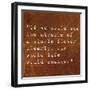 Inspirational Quote By Siddhartha Gautama (The Buddha) On Earthy Background-nagib-Framed Art Print