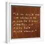 Inspirational Quote By Siddhartha Gautama (The Buddha) On Earthy Background-nagib-Framed Art Print