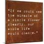 Inspirational Quote By Siddhartha Gautama (The Buddha) On Earthy Background-nagib-Mounted Art Print