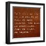 Inspirational Quote By Siddhartha Gautama (The Buddha) On Earthy Background-nagib-Framed Art Print