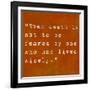 Inspirational Quote By Siddhartha Gautama (The Buddha) On Earthy Background-nagib-Framed Art Print