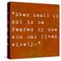 Inspirational Quote By Siddhartha Gautama (The Buddha) On Earthy Background-nagib-Stretched Canvas