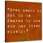 Inspirational Quote By Siddhartha Gautama (The Buddha) On Earthy Background-nagib-Stretched Canvas