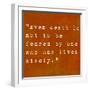 Inspirational Quote By Siddhartha Gautama (The Buddha) On Earthy Background-nagib-Framed Art Print