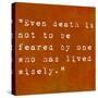 Inspirational Quote By Siddhartha Gautama (The Buddha) On Earthy Background-nagib-Stretched Canvas