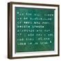 Inspirational Quote By Siddhartha Gautama (The Buddha) On Earthy Background-nagib-Framed Art Print