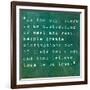 Inspirational Quote By Siddhartha Gautama (The Buddha) On Earthy Background-nagib-Framed Art Print