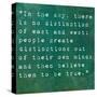 Inspirational Quote By Siddhartha Gautama (The Buddha) On Earthy Background-nagib-Stretched Canvas