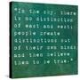 Inspirational Quote By Siddhartha Gautama (The Buddha) On Earthy Background-nagib-Stretched Canvas