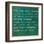 Inspirational Quote By Siddhartha Gautama (The Buddha) On Earthy Background-nagib-Framed Art Print