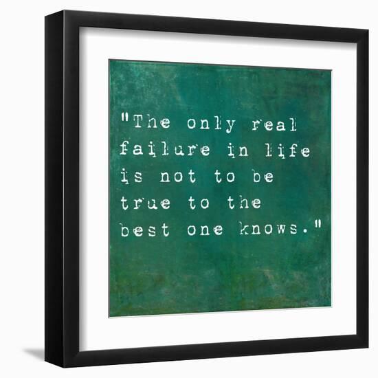 Inspirational Quote By Siddhartha Gautama (The Buddha) On Earthy Background-nagib-Framed Art Print