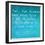 Inspirational Quote By Walt Disney On Earthy Background-nagib-Framed Art Print