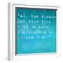 Inspirational Quote By Walt Disney On Earthy Background-nagib-Framed Art Print