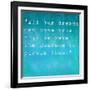 Inspirational Quote By Walt Disney On Earthy Background-nagib-Framed Art Print