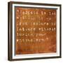 Inspirational Quote By Winston Churchill On Earthy Brown Background-nagib-Framed Premium Giclee Print