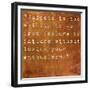Inspirational Quote By Winston Churchill On Earthy Brown Background-nagib-Framed Premium Giclee Print
