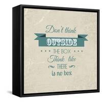 Inspirational Quote on a Grunge Background-kjpargeter-Framed Stretched Canvas