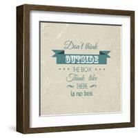 Inspirational Quote on a Grunge Background-kjpargeter-Framed Art Print