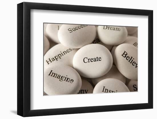 Inspirational Stones - Create-og-vision-Framed Photographic Print