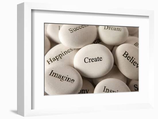 Inspirational Stones - Create-og-vision-Framed Photographic Print