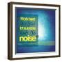 Inspirational Typographic Quote - Work Hard in Silence Let Success Make the Noise-melking-Framed Photographic Print